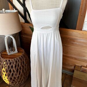 Summer Nine West White Sleeveless Dress size S preloved